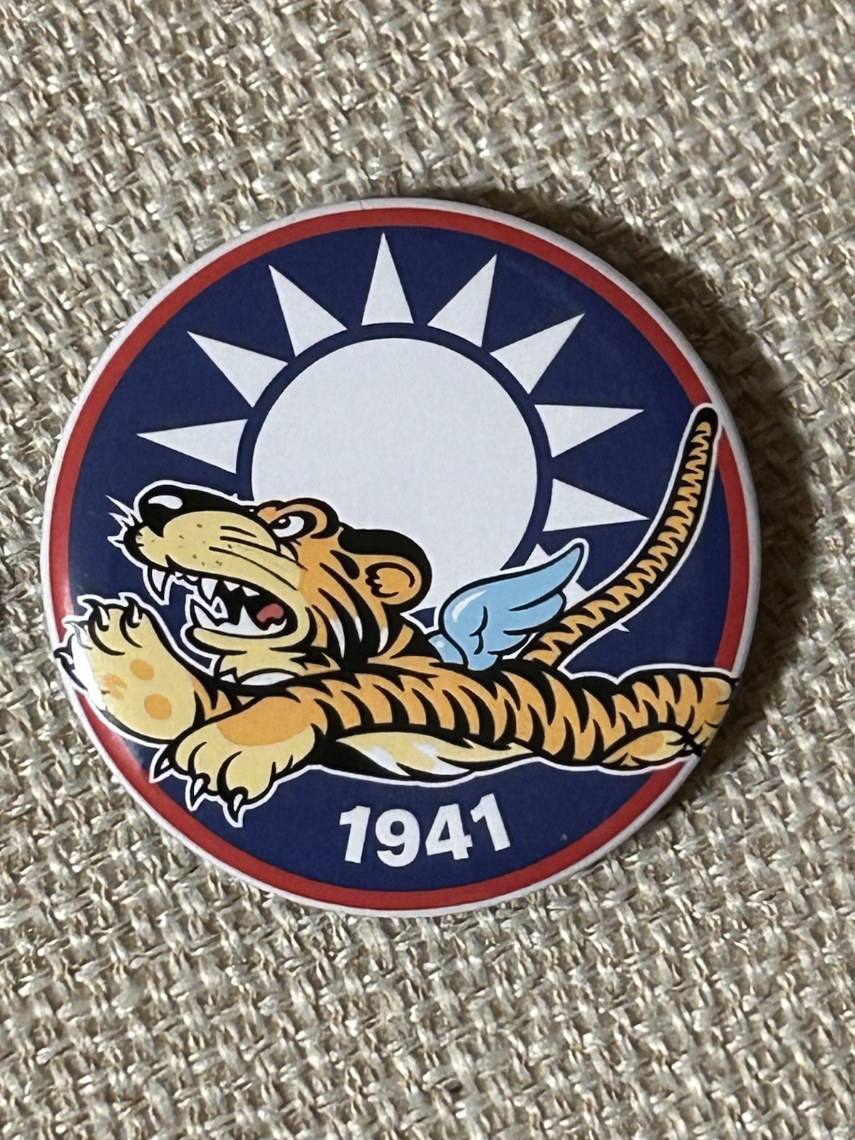 American Flying Tigers emblem pin