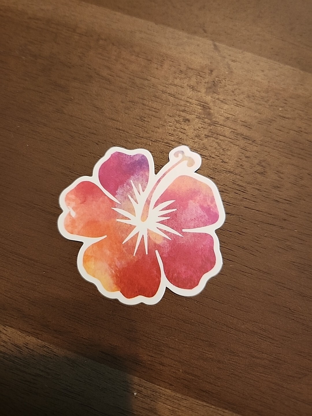 Hawaii Hibiscus Sticker Decal - Matte 