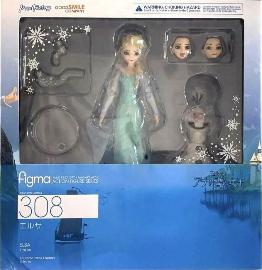 figma Frozen Elsa Olaf Action Figure Disney Princess Good Smile Company