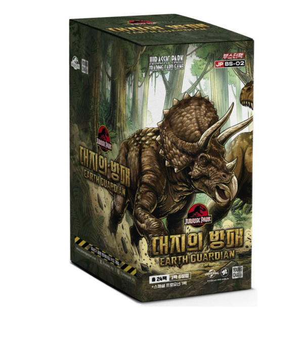 Jurassic Park TCG Earth Guardian BS-02 Booster Box 24 Packs Korean Sealed New