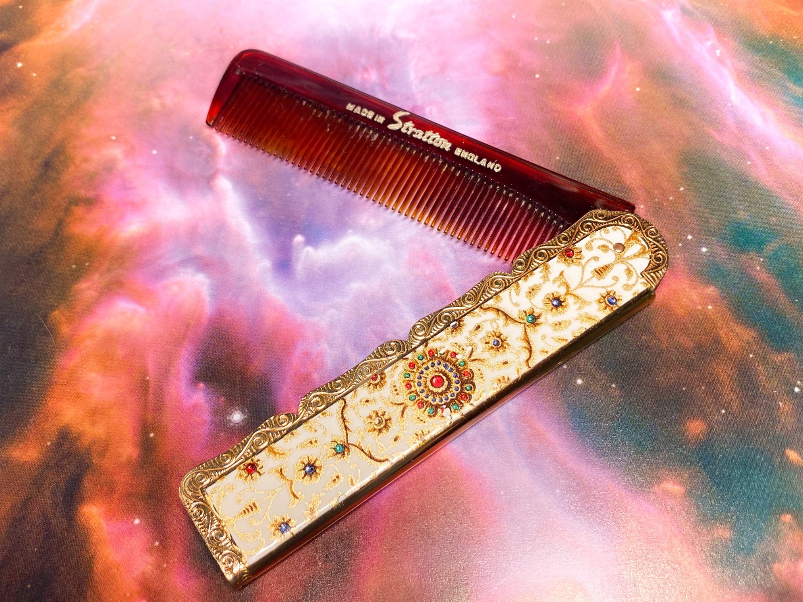 Stratton folding comb-Vintage Compact-01