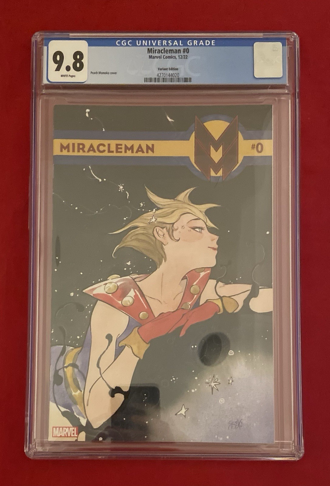 Miracleman #0 Peach Momoko 1:200 Variant Cover CGC Blue Label 9.8 Marvel Pop. 17 Miracleman #0 Peach Momoko 1:200 Variant Cover CGC Blue Label 9.8 Marvel Pop. 17
