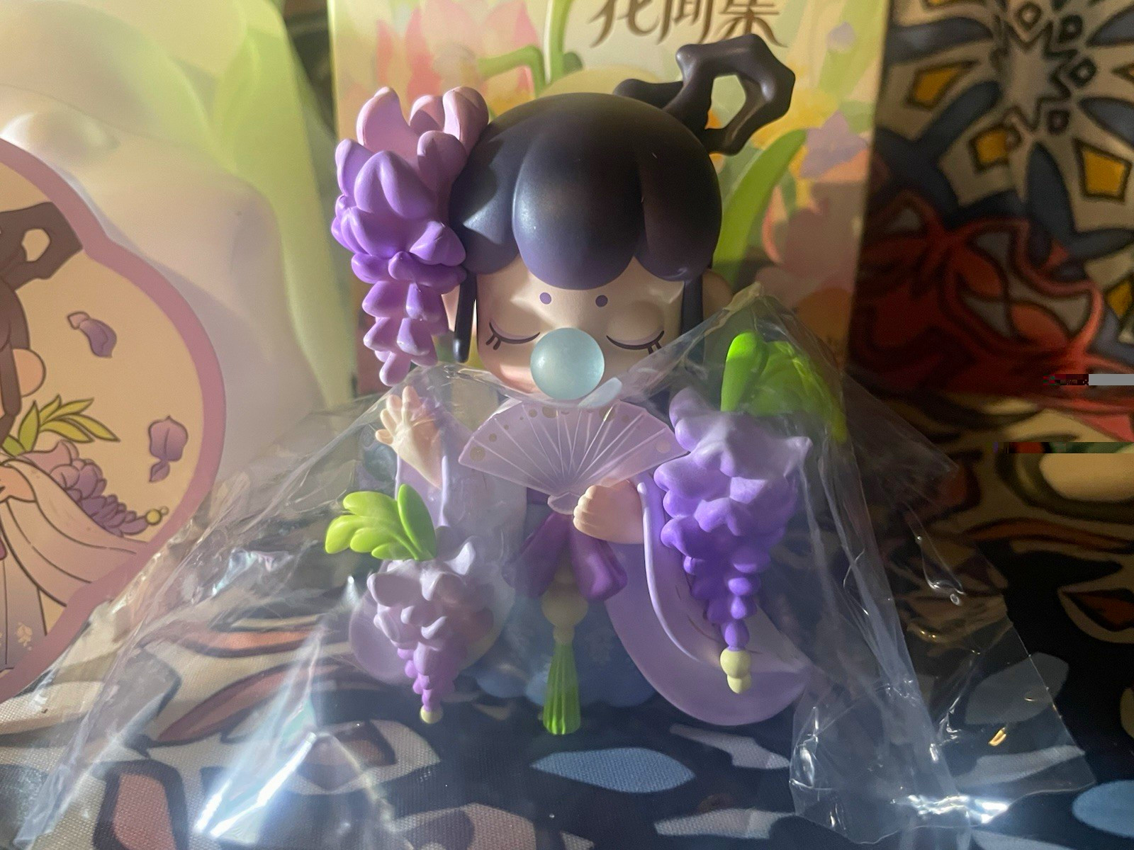 Rolife Nanci Flower Stories Figure - Nanci Character Purple Wisteria Collectible
