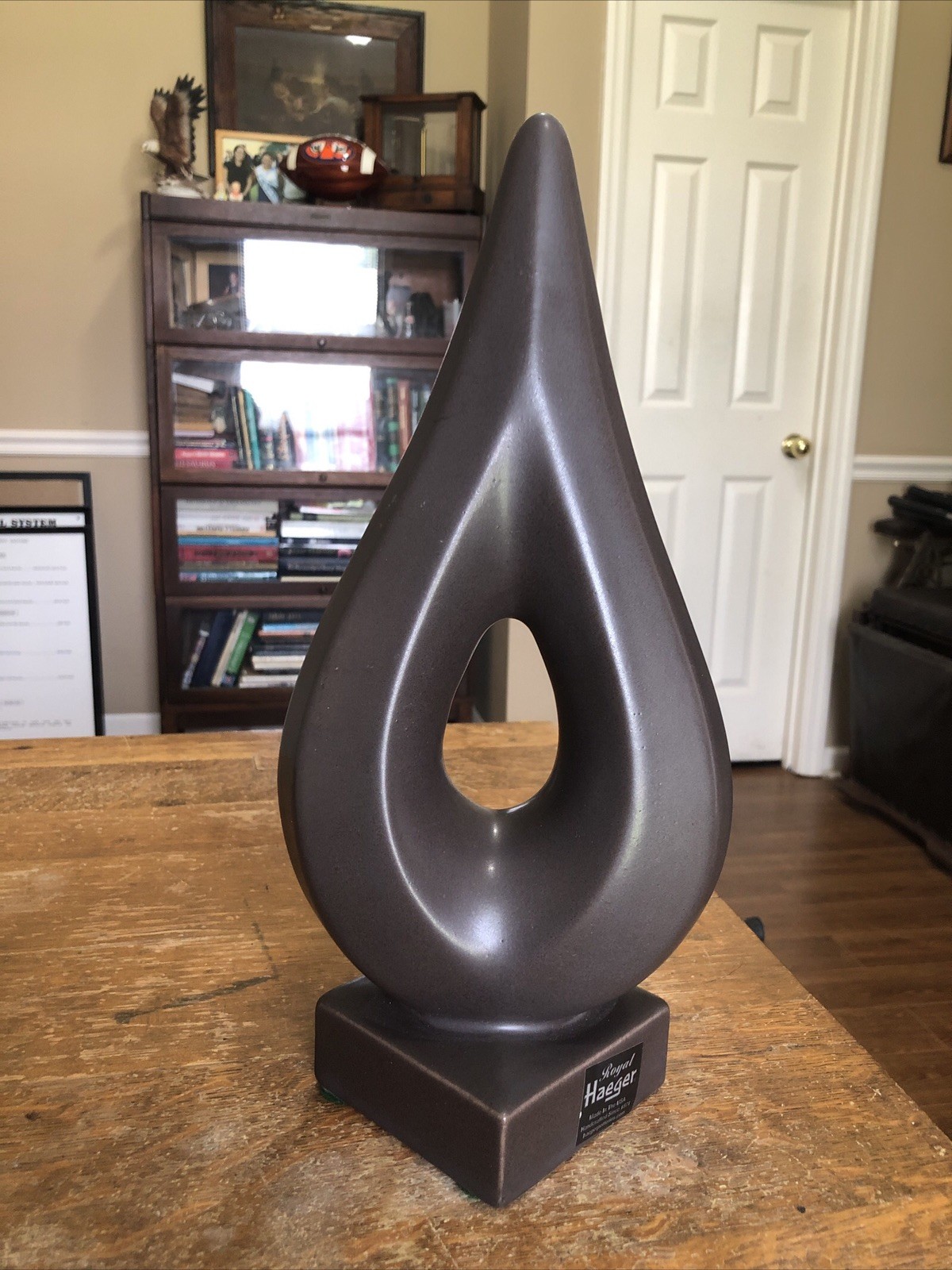ROYAL HAEGER POTTERY ABSTRACT TEARDROP ART SCULPTURE RARE FENG SHUI VINTAGE Y2K