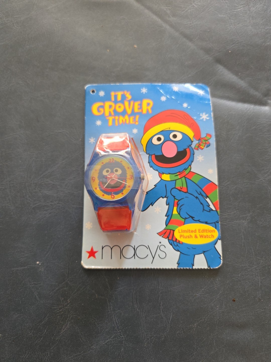 2004 Macy\'s Sesame Street It\'s Grover Time Watch (No Plush) NEW UNTESTED