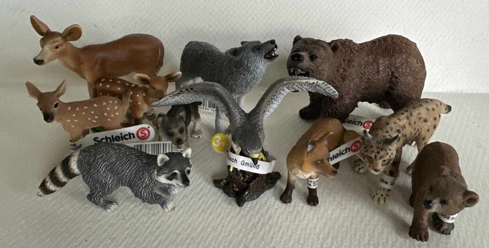 Schleich Forest Animals Lot Of 10 NWT +1