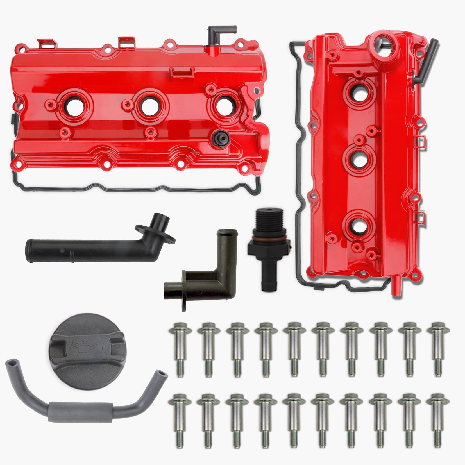 Aluminum Valve Cover Pair for 03-08 Nissan 350Z Infiniti FX35 G35 3.5L VQ35DE