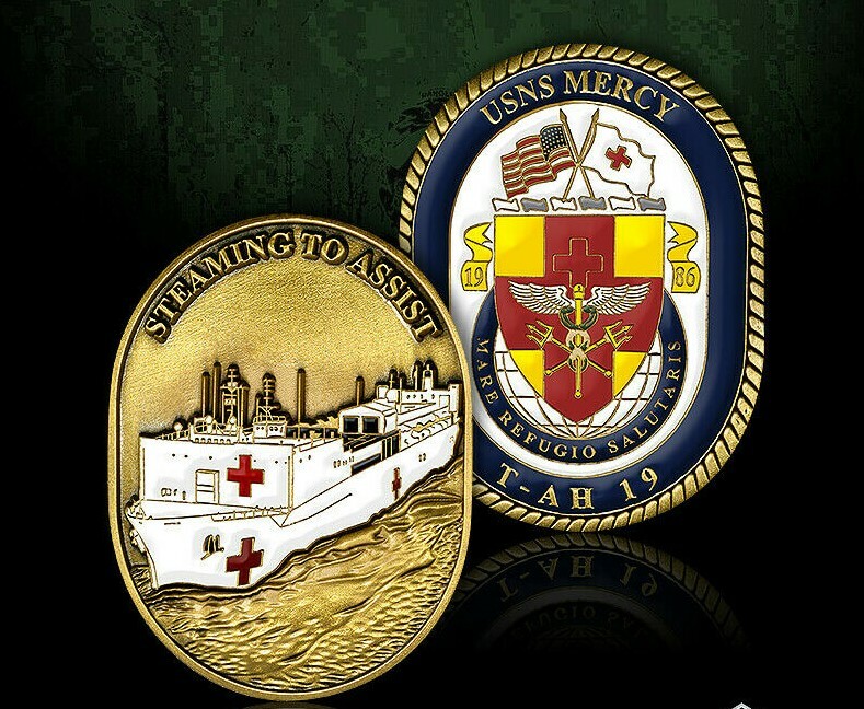 NAVY USNS MERCY T-AH COVID HOSPITAL 19 STEAMING TO ASSIST 2.25\