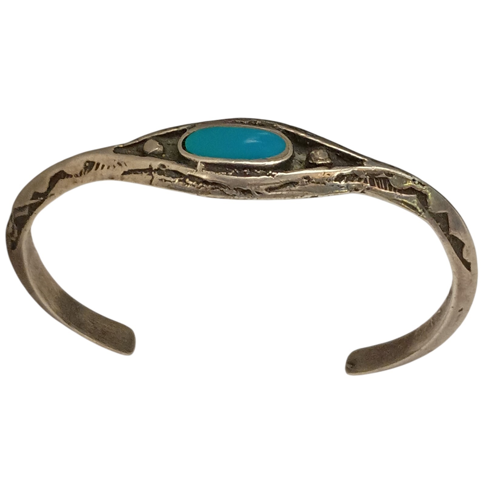 Important Deceased Ivan Dominic Kee 1936-1982 SterlingSilver Turquoise Bracelet 