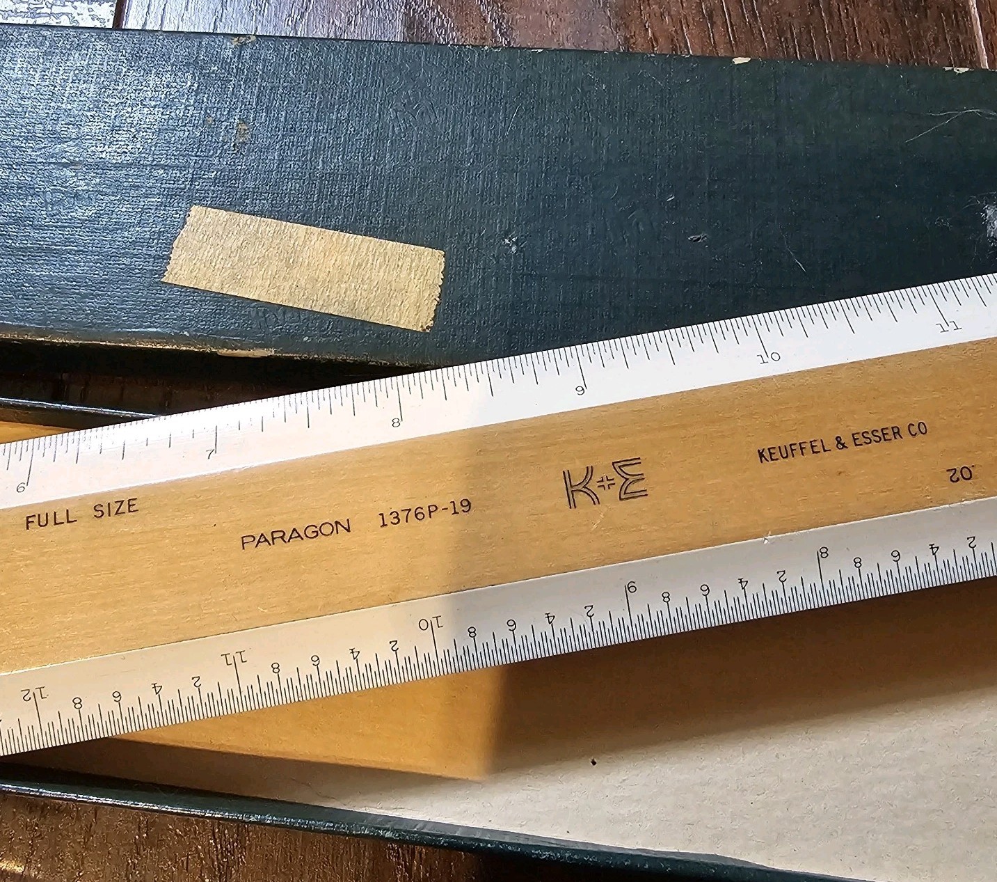 Vintage K&E Keuffel & Esser Paragon 1376P-19 Scale Ruler 16'' Germany with Case Vintage K&E Keuffel & Esser Paragon 1376P-19 Scale Ruler 16'' Germany with Case