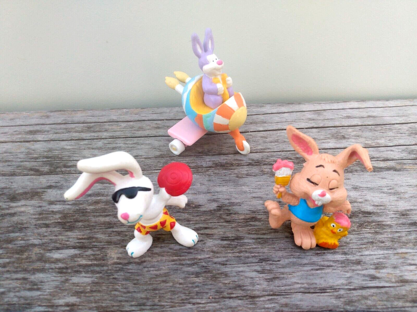 Assorted PVC Vintage Easter/Rabbits Figurines  (Applause, 1980s)