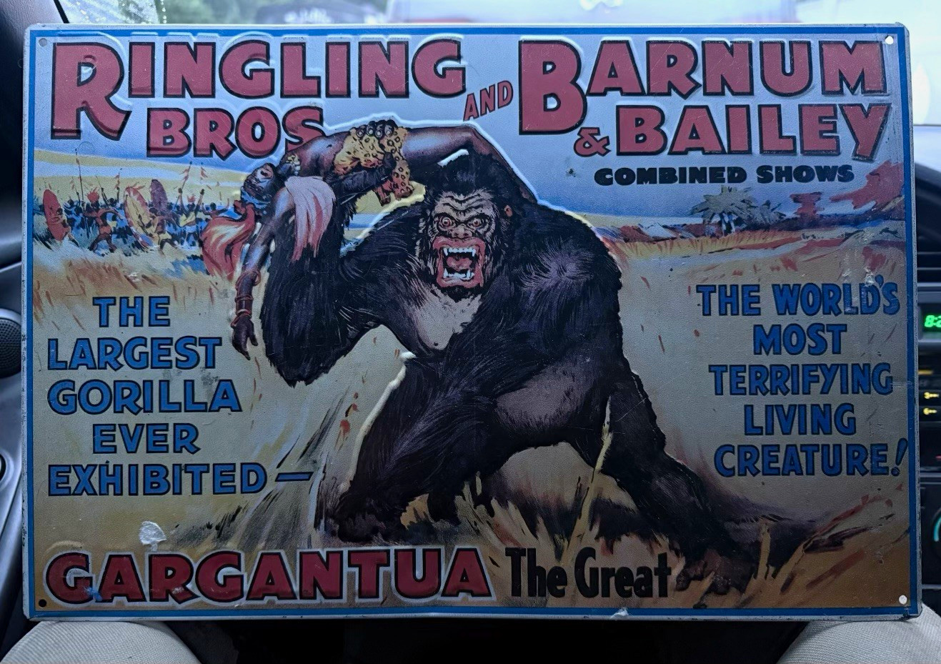 Ringling Bros Barnum & Bailey Combined Shows Gargantua The Great Circus Poster