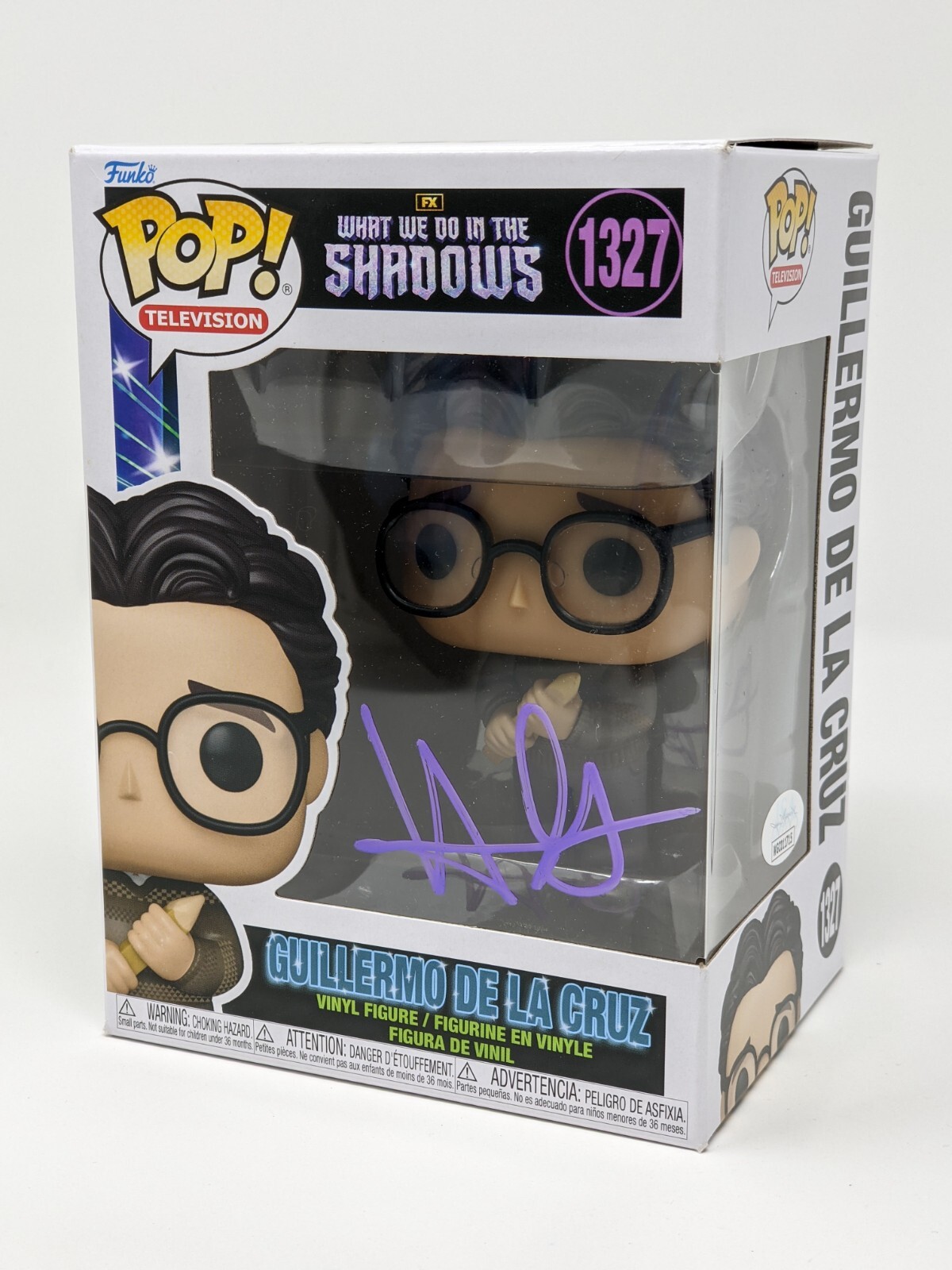 Harvey Guillen Guillermo De La Cruz #1327 Signed Funko Pop JSA Certified Auto