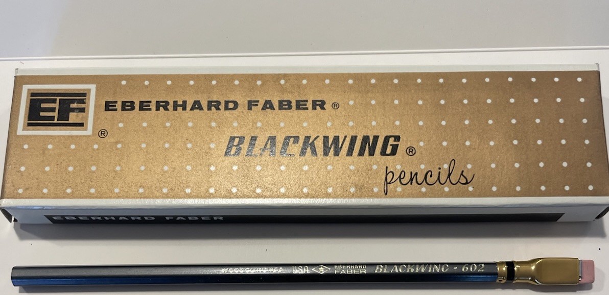 Vtg One (1) Eberhard Faber Blackwing 602 Woodclinched Pencil Unsharpened NO BOX