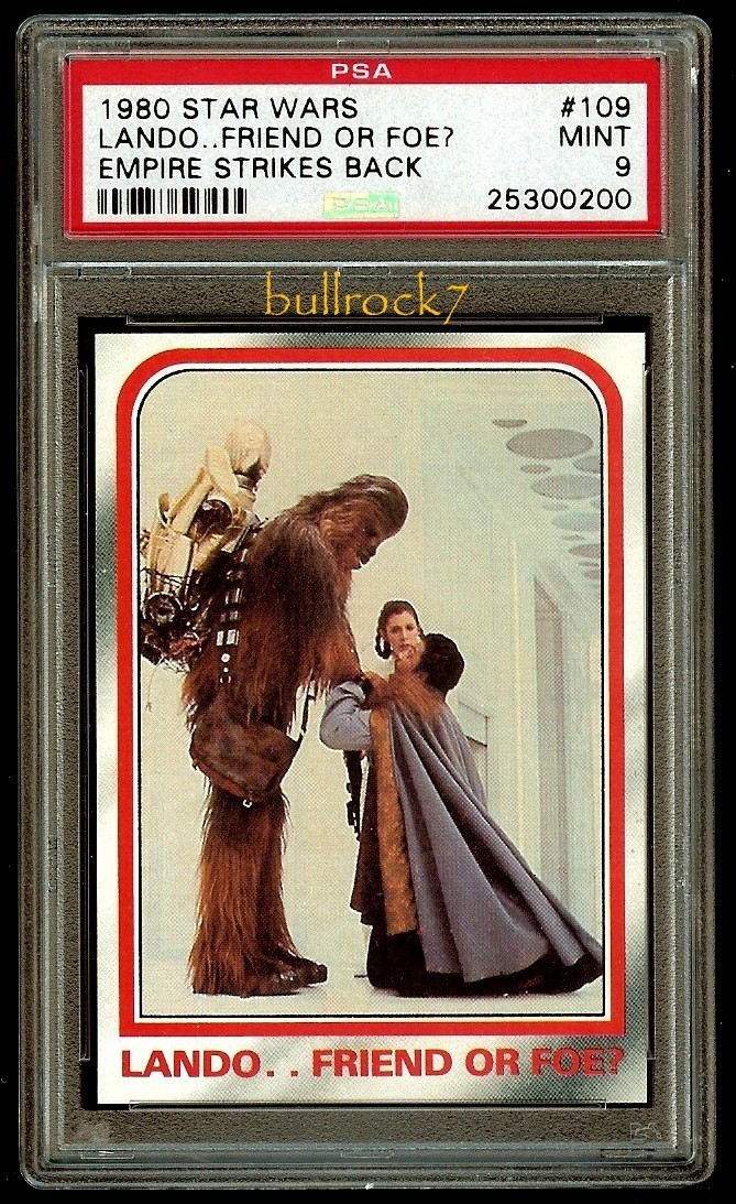 1980 Topps Star Wars Empire Strikes Back #109 Lando Friend or Foe? PSA 9 *2811