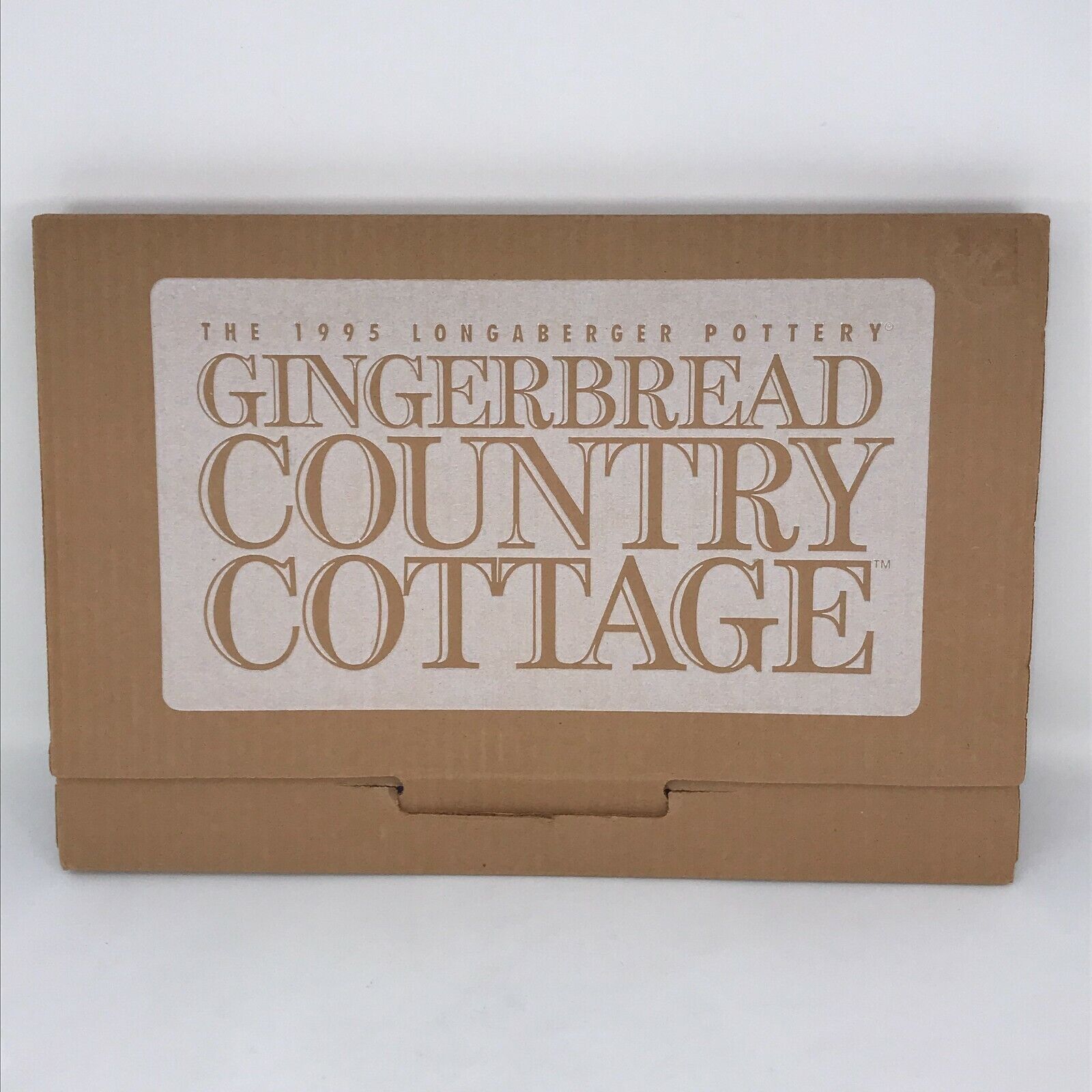 Longaberger Gingerbread House Mold Pottery 1995 Instructions Country Cottage