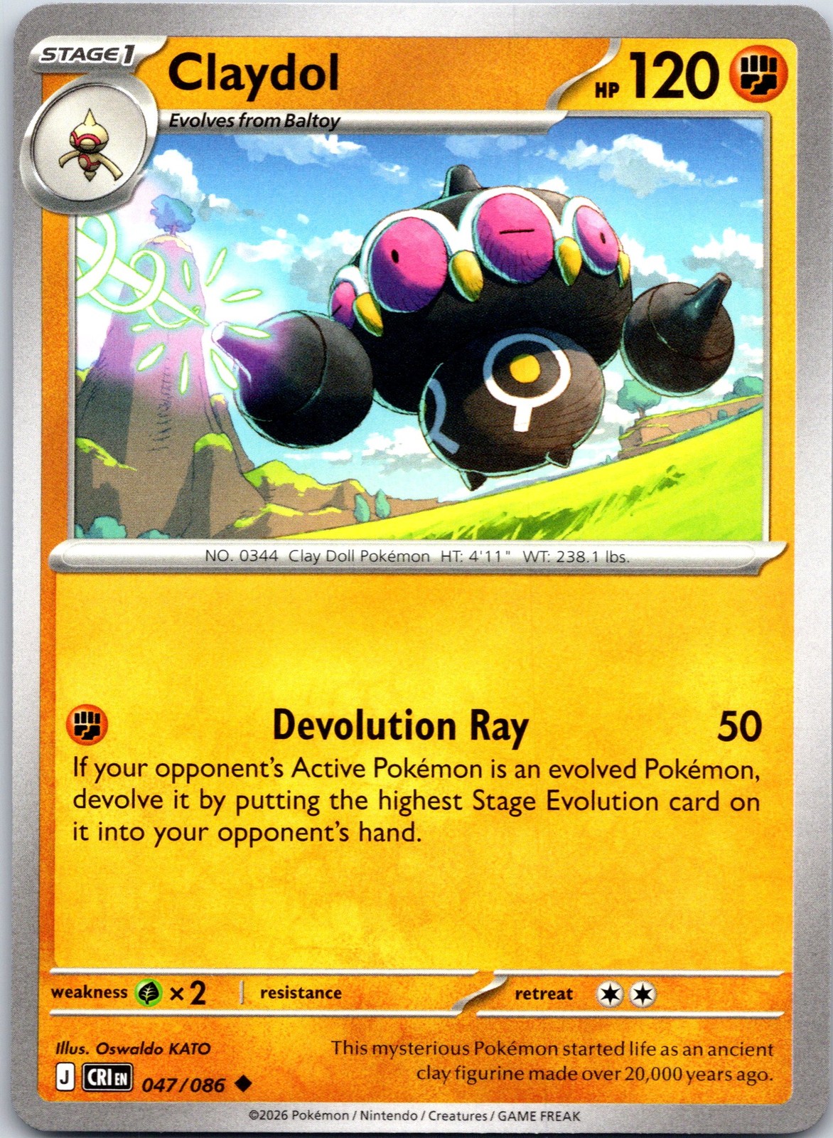 ME04: Chaos Rising #047/086 Claydol