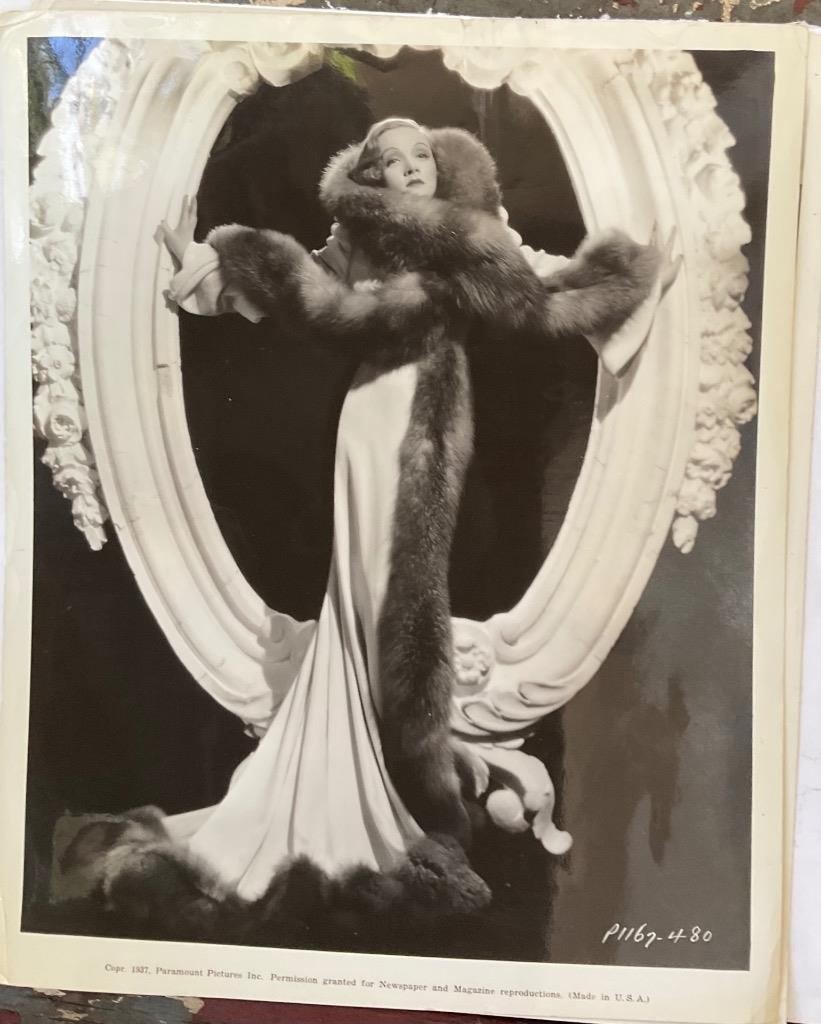 1937 Marlene Dietrich  lot of 3 original publicity photos 1937 1948 + baby pic