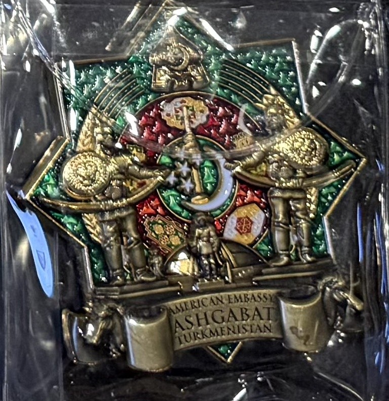 Marine Security Guard Detachment MSG Challenge Coin Ashgabat Turkmenistan