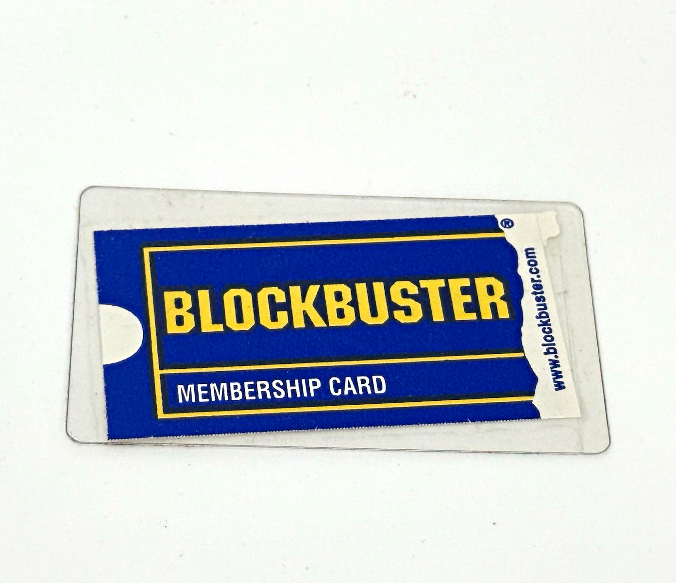 Vintage 1999 Blockbuster Video Membership Card Laminated Florida 90s Crooked 