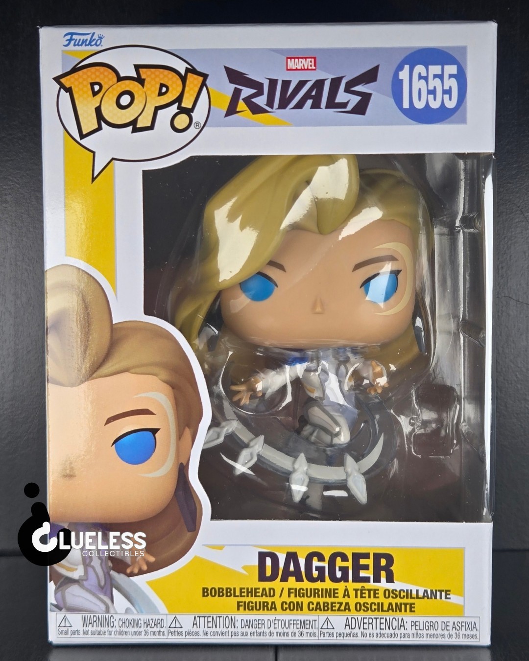 Funko Pop Marvel Rivals Dagger #1654 And Pop Protector