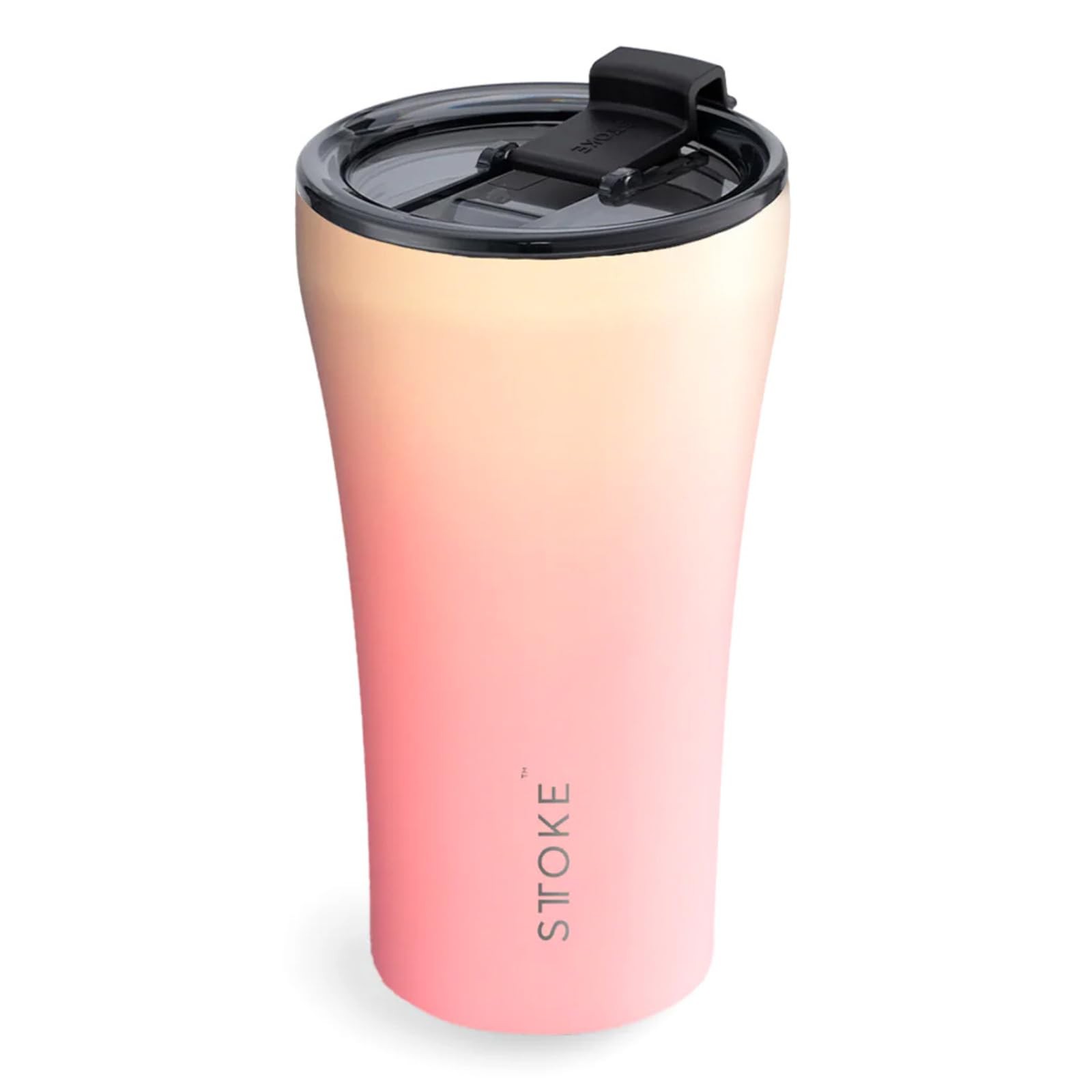 Sttoke Leakproof Lid Shatterproof Tumbler, Sunset Peach, 6.9-inch Height, 12 oz Sttoke Leakproof Lid Shatterproof Tumbler, Sunset Peach, 6.9-inch Height, 12 oz