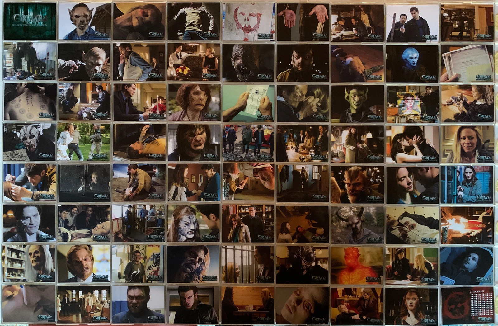 Grimm TV Show Season 2 Base Card Set 72 Cards Breygent 2015