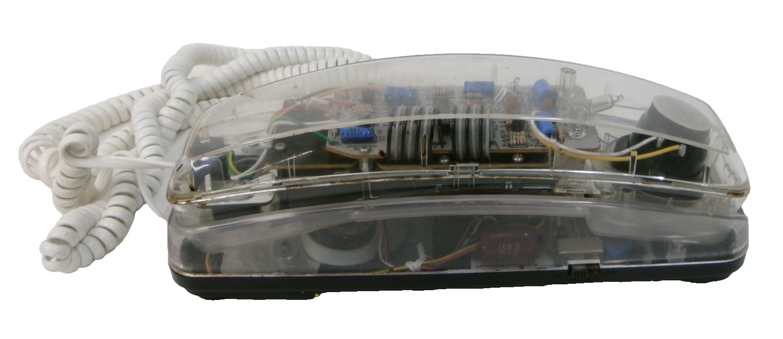 Lenoxx Sound Transparent See-Through Tech Push Button Corded Telephone - Works