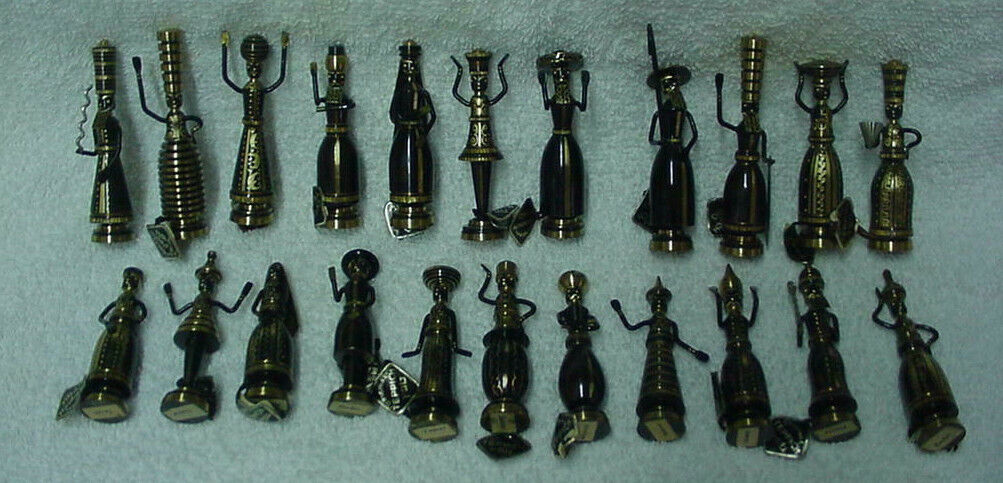 22 HANS TEPPICH BIBLICAL BRONZE FIGURINES MADE IN ISREAL MINT CONDITION & TAGS