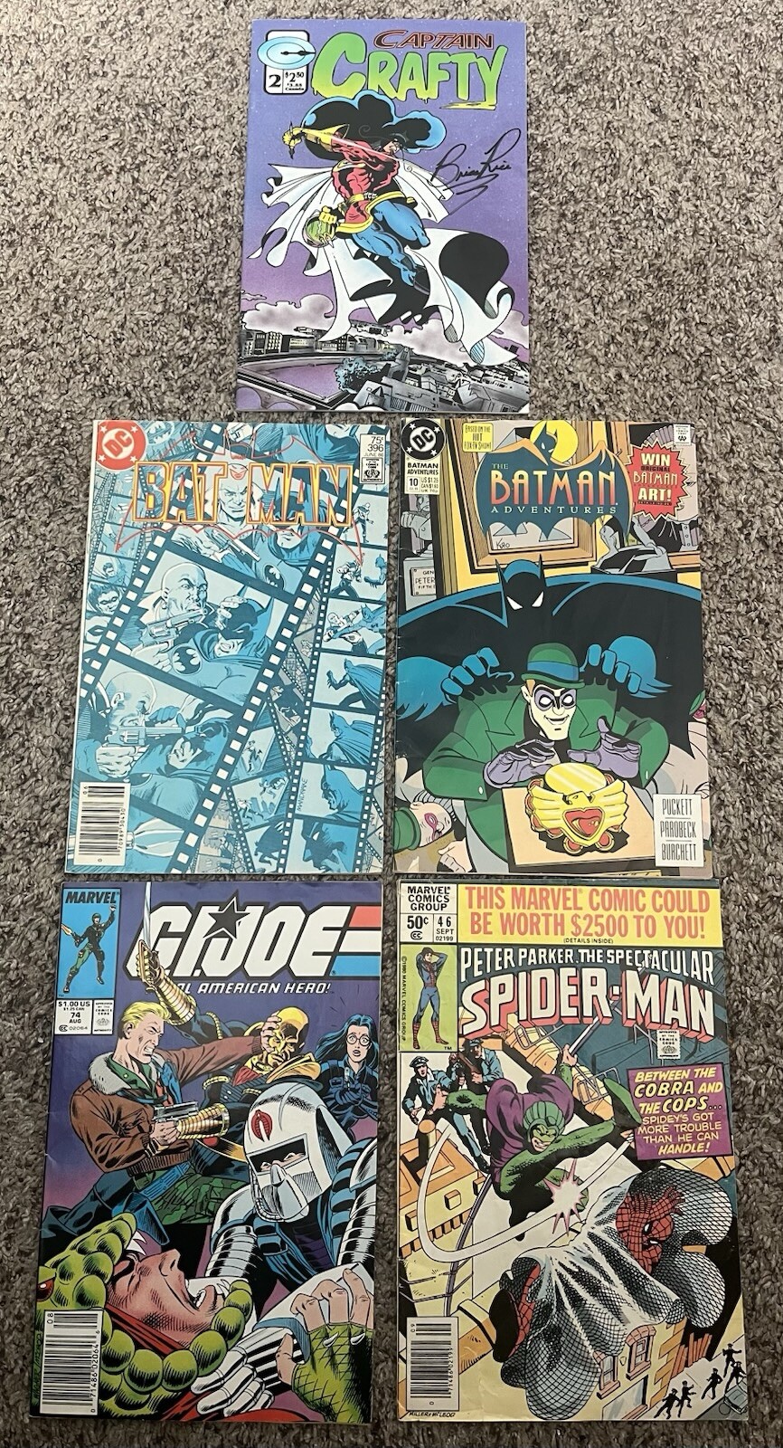 Comic Book Lot Of 5 DC Marvel Conception Comics Vintage Good Condition