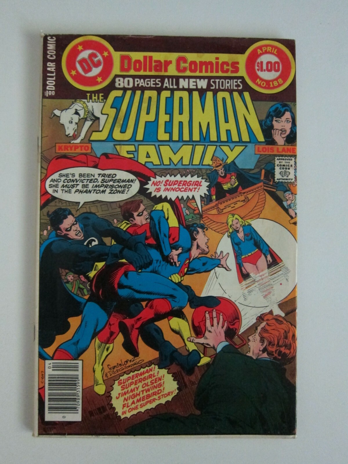 SUPERMAN FAMILY #188 VG/FN SUPERGIRL KRYPTO NIGHTWING FLAMEBIRD PHANTOM ZONE \'78