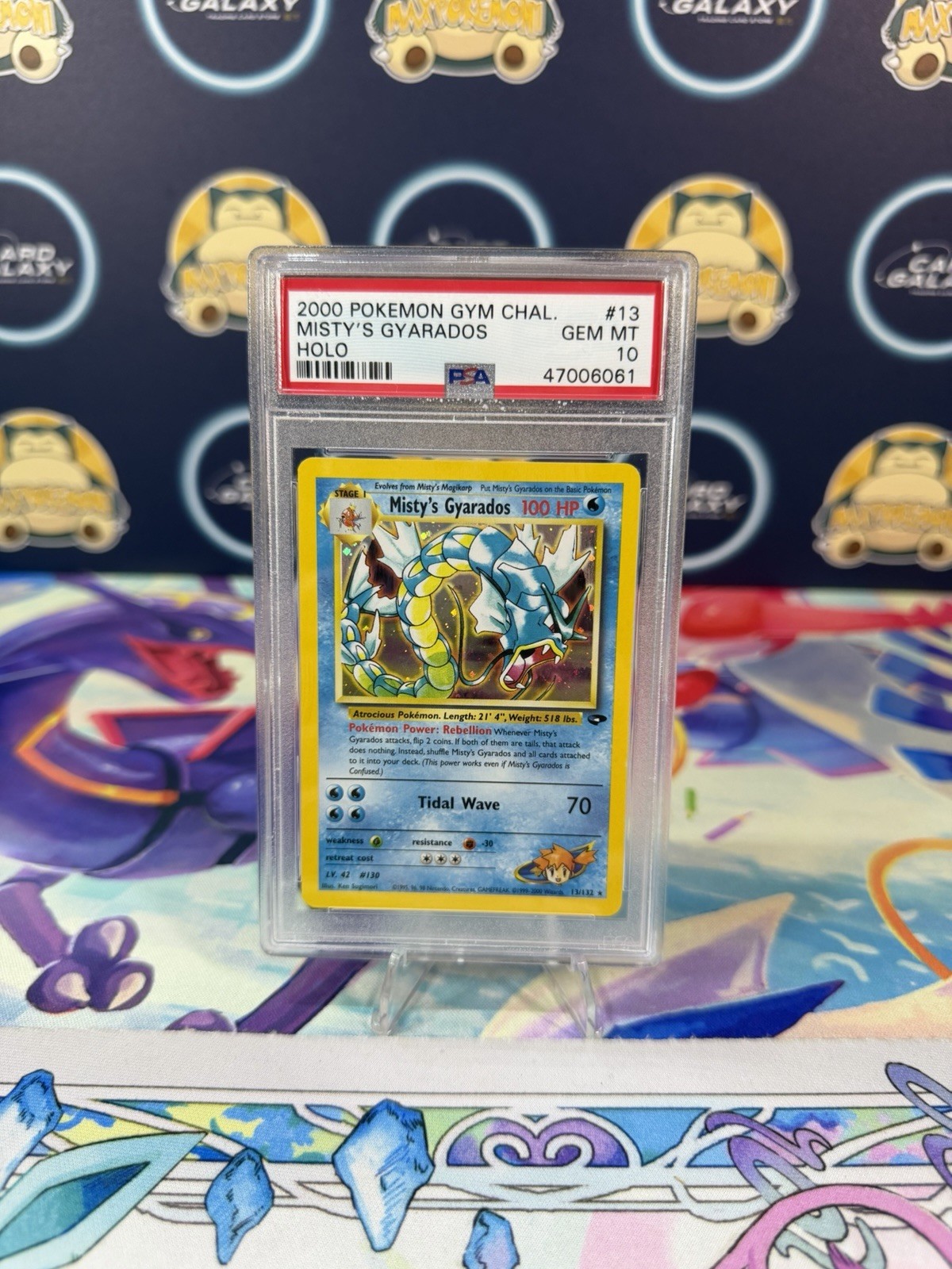 2000 Misty's Gyarados Gym Challenge Holo Pokemon Card 13/132 PSA 10 Gem Mint