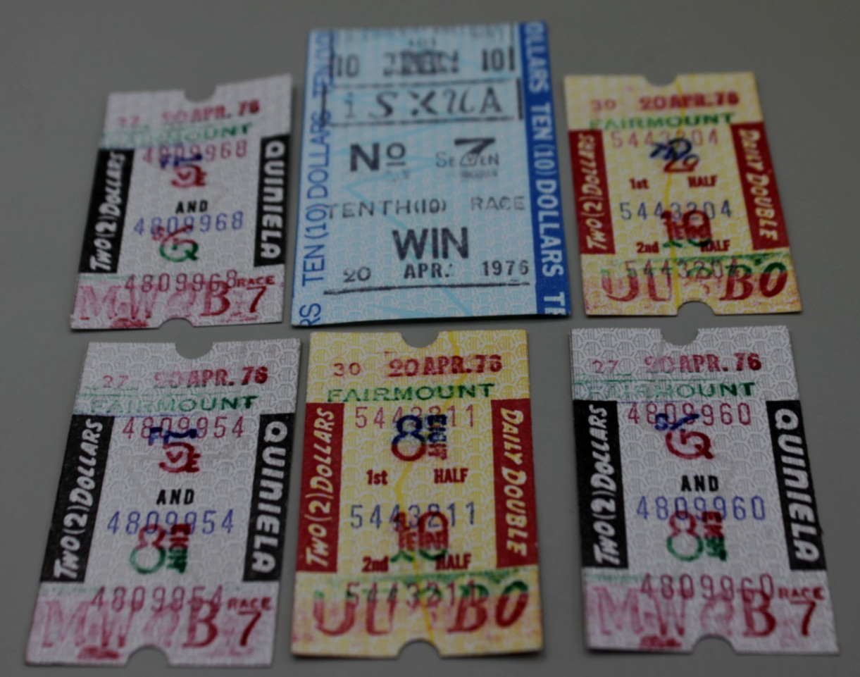 Horse Racing Tickets Stubs Fairmont Park Collinsville IL Horse Racing Tickets Stubs Fairmont Park Collinsville IL