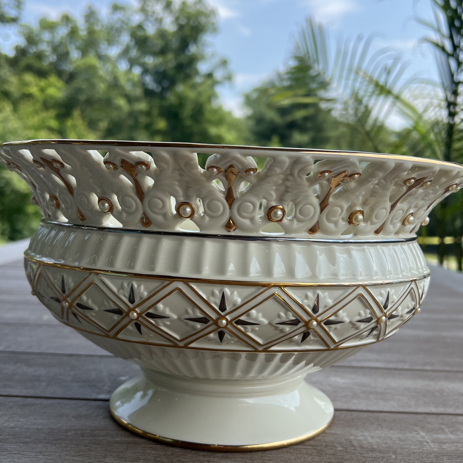 Lenox Florentine Footed Centerpiece Bowl 11\
