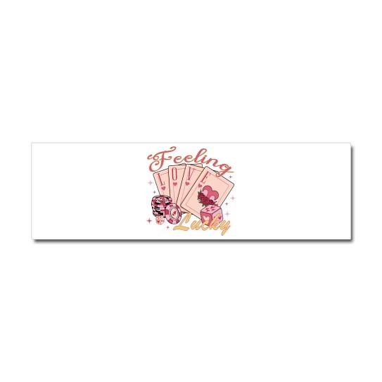 CafePress Feeling Love Lucky Car Magnet (1190305950)