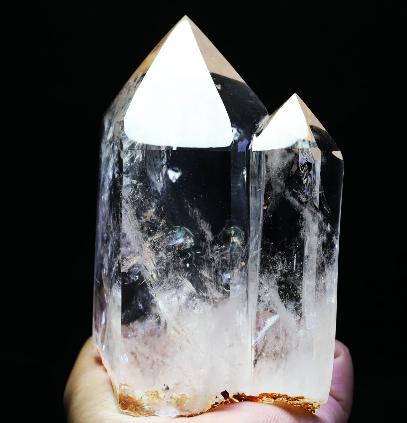 2.66lb Natural Clear Quartz Crystal Obelisk Tower Wand Point Mineral Specimen