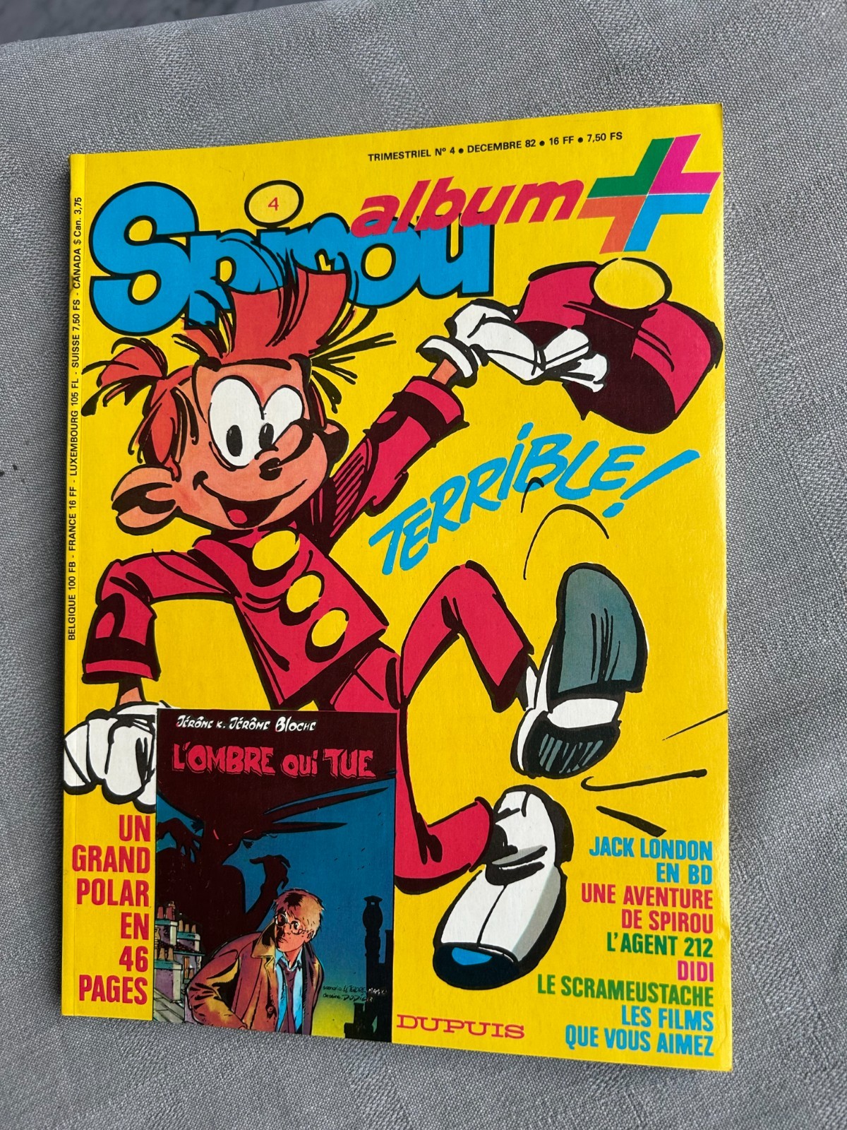 Spirou Album N°4 December 1982 In Excellent Condition
