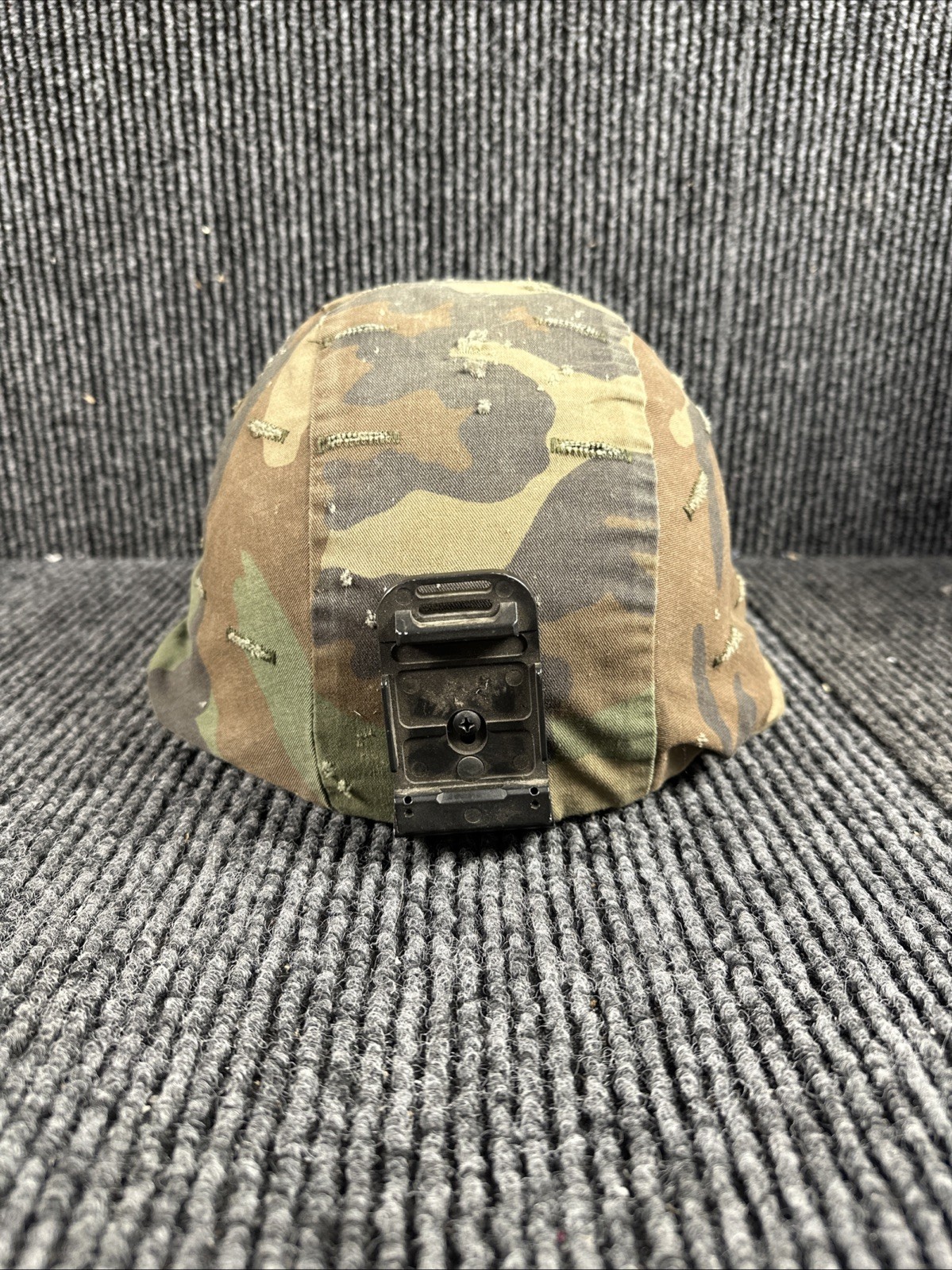 USGI Advanced Combat MSA Helmet Woodland Desert Camo Cover NVG Mount Med
