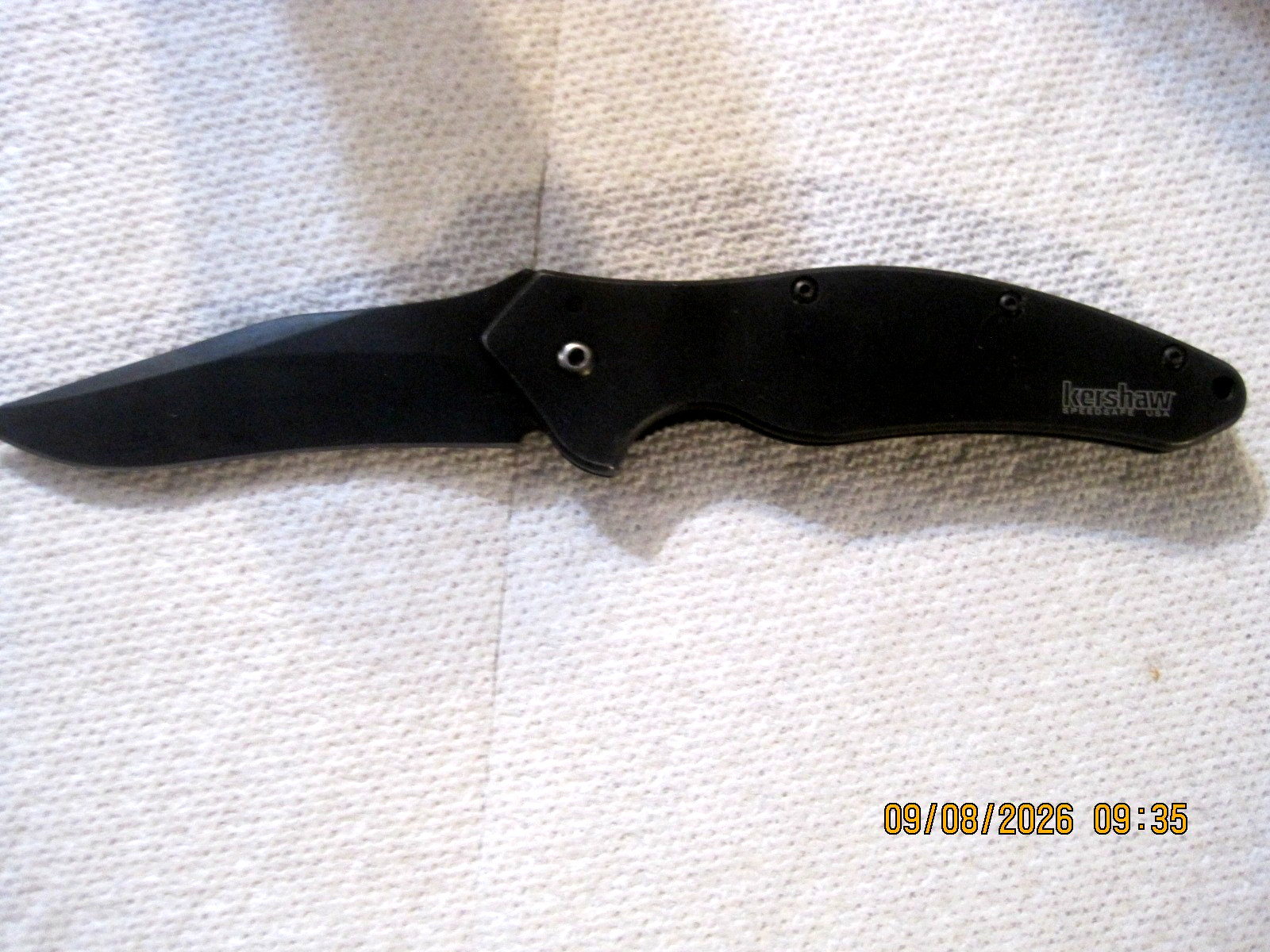 KERSHAW SHALLOT 1840CKT All Black Plain Blade “TANKLOGIX” Onion Speedsafe GREAT KERSHAW SHALLOT 1840CKT All Black Plain Blade “TANKLOGIX” Onion Speedsafe GREAT