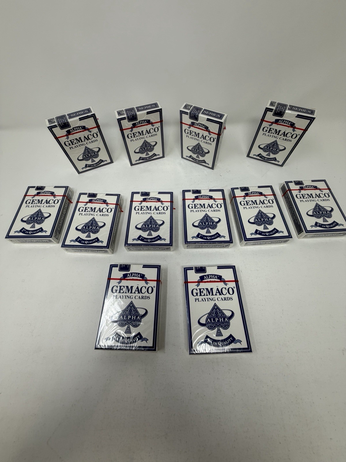 Lot Of 12 Vintage GEMACO Alpha Series SEALED Deck Playing Cards