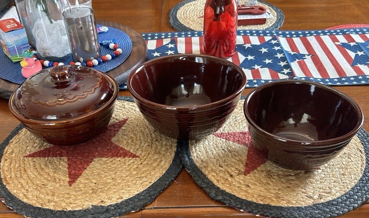 Vintage MAR-CREST BOWLS  Casserole Bean Pot And Lid