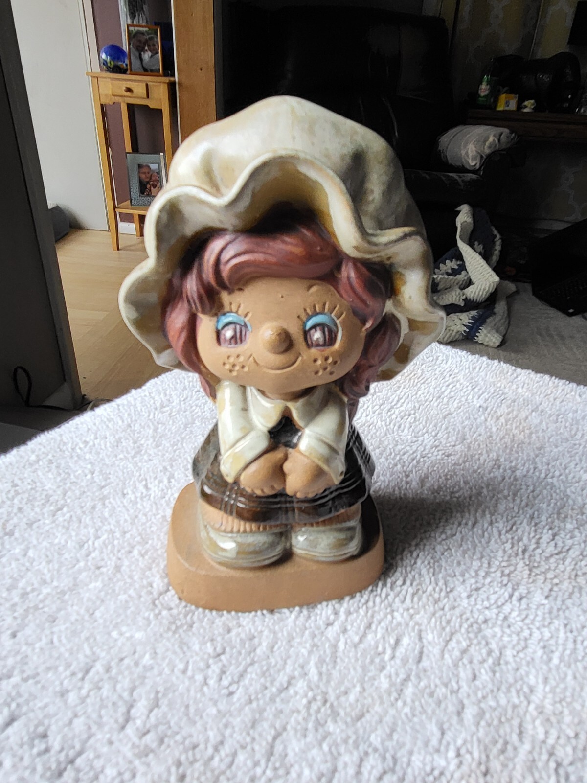 YOUNG GIRL COIN BANK MARKED JAPAN VINTAGE UNIQUE FIND