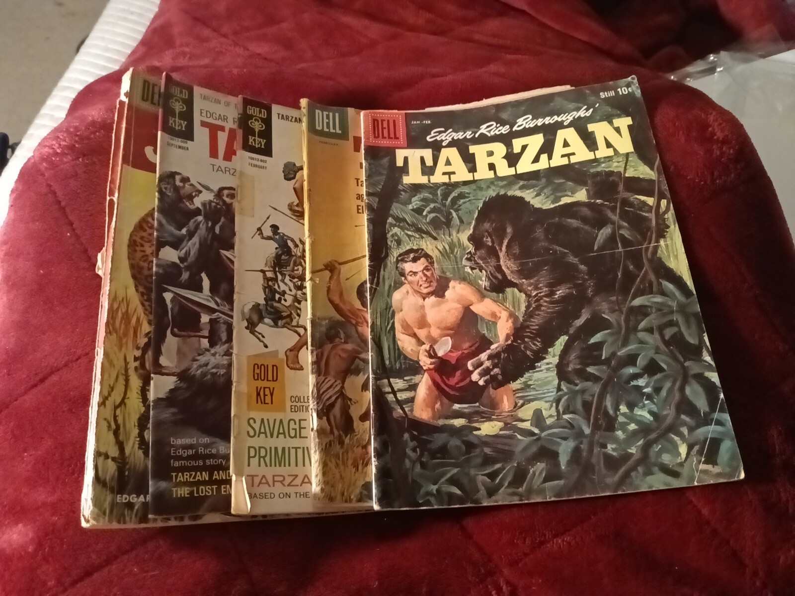 Tarzan 5 Issue Silver Age Comics Lot Run Set Collection Dell Gold Key Movie Hero Tarzan 5 Issue Silver Age Comics Lot Run Set Collection Dell Gold Key Movie Hero