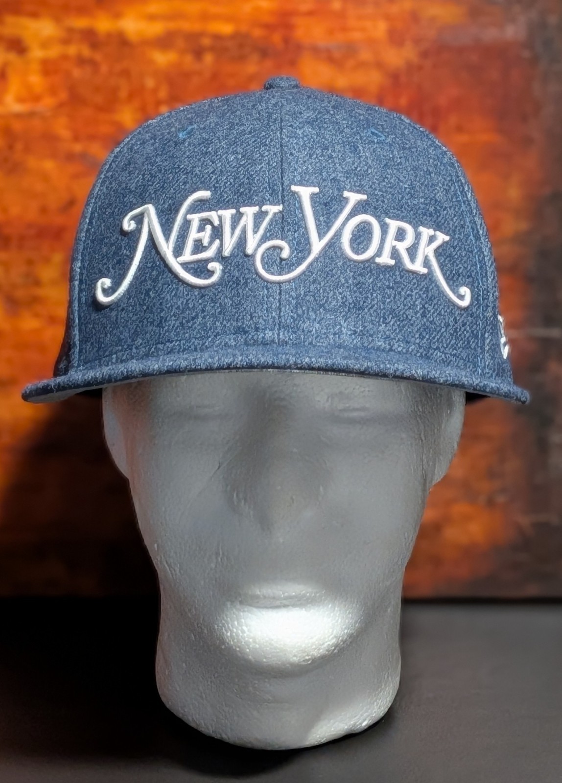 New Era 59FIFTY New York Magazine Limited Edition Wool Snapback Hat Blue Denim