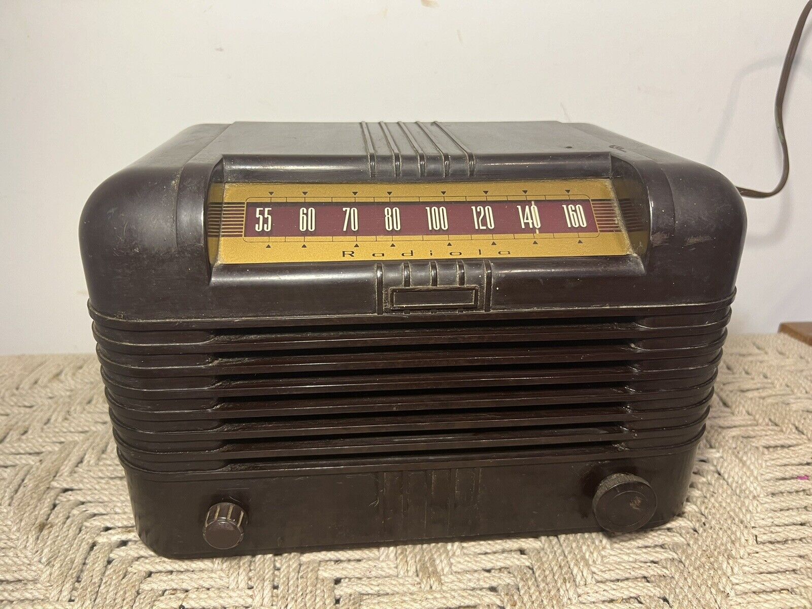 🍊Vintage 1947 RCA Radiola Tube AM Bakelite Radio | Model 76ZX11 WORKS