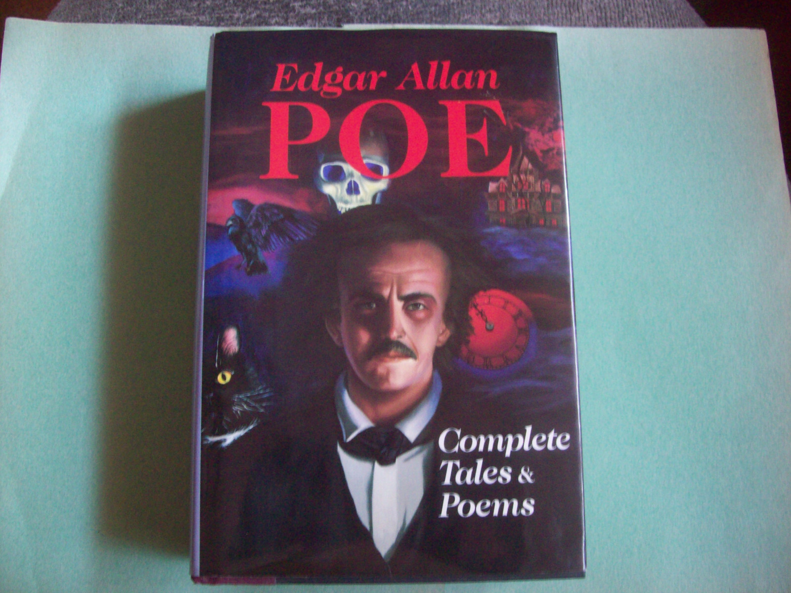 EDGAR ALLAN POE -COMPLETE TALES AND POEMS HC,DJ HORROR BOOK  1085 PAGES