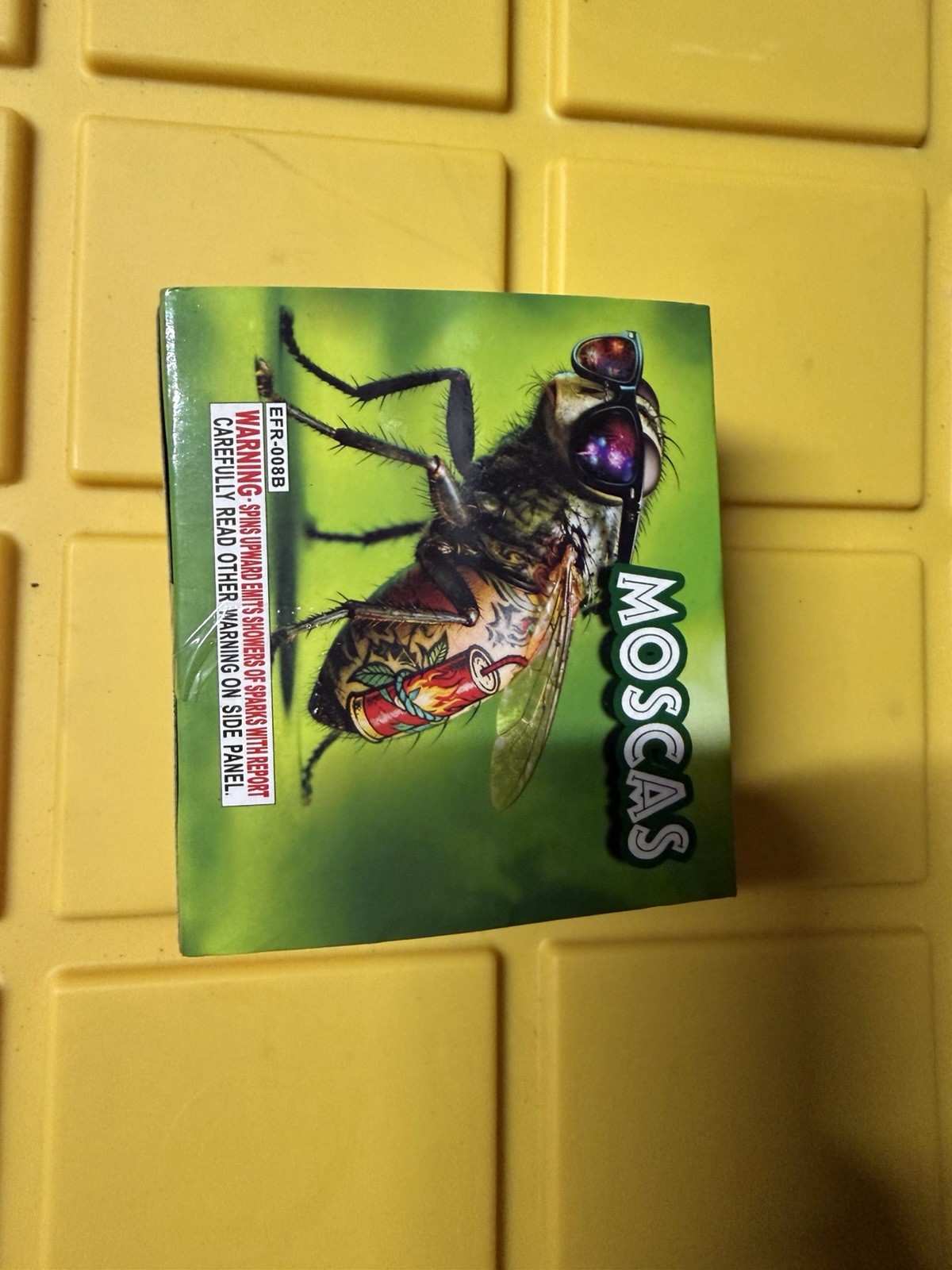 Moscas Stickless Bottle rocket Firework Label Moscas Stickless Bottle rocket Firework Label