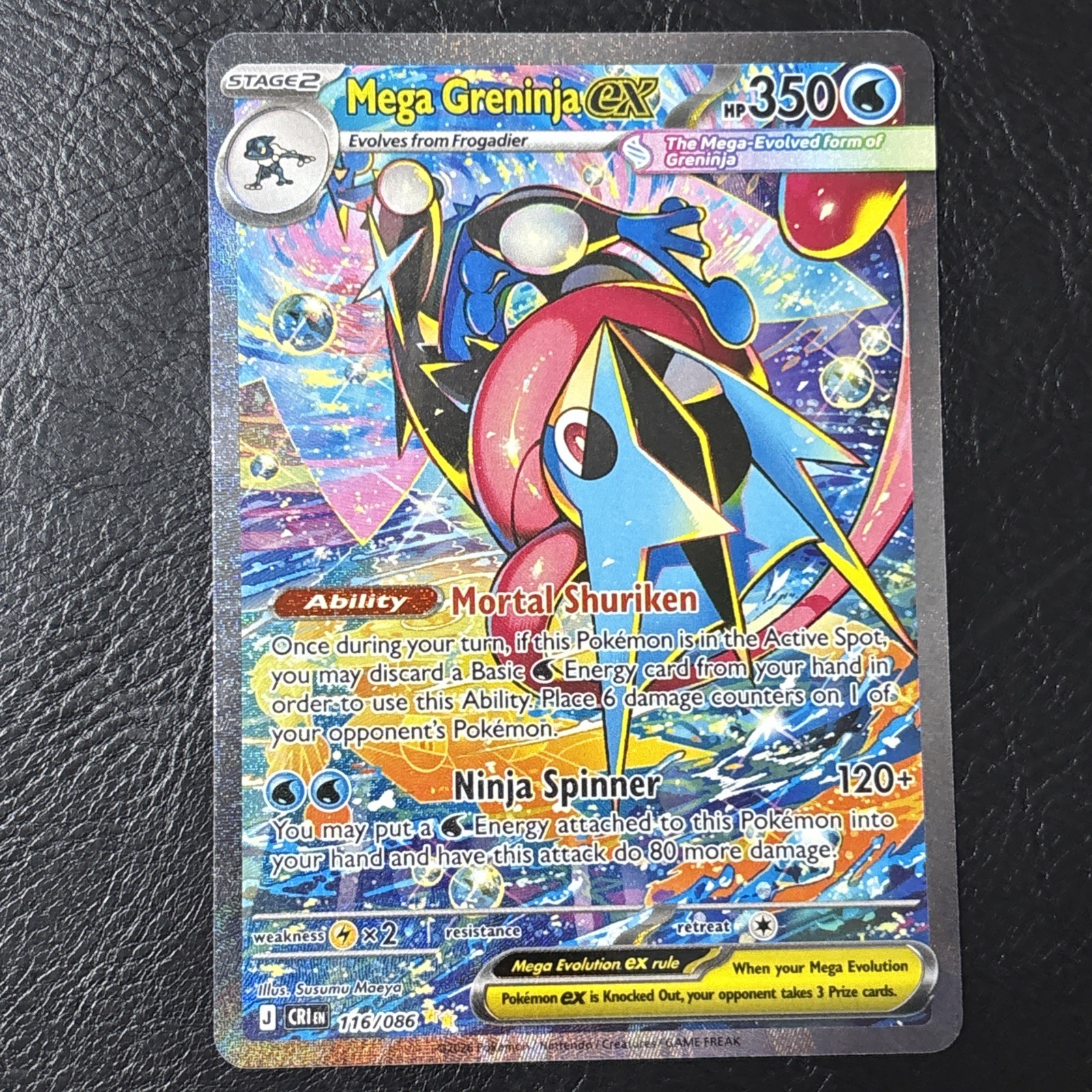 Mega Greninja EX 116/086 Mega Greninja EX 116/086