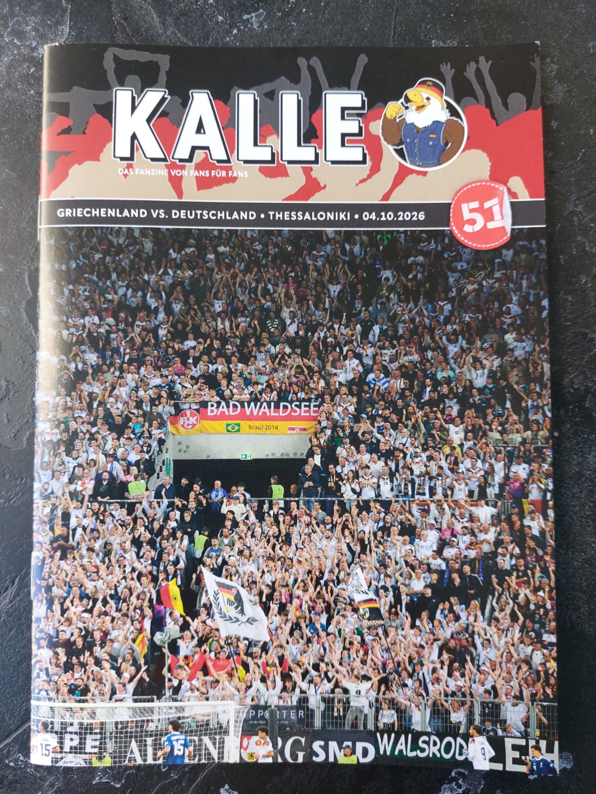 Programme UEFA NL 2026 Fanzine Helmut Kalle #51 Greece vs DFB Germany