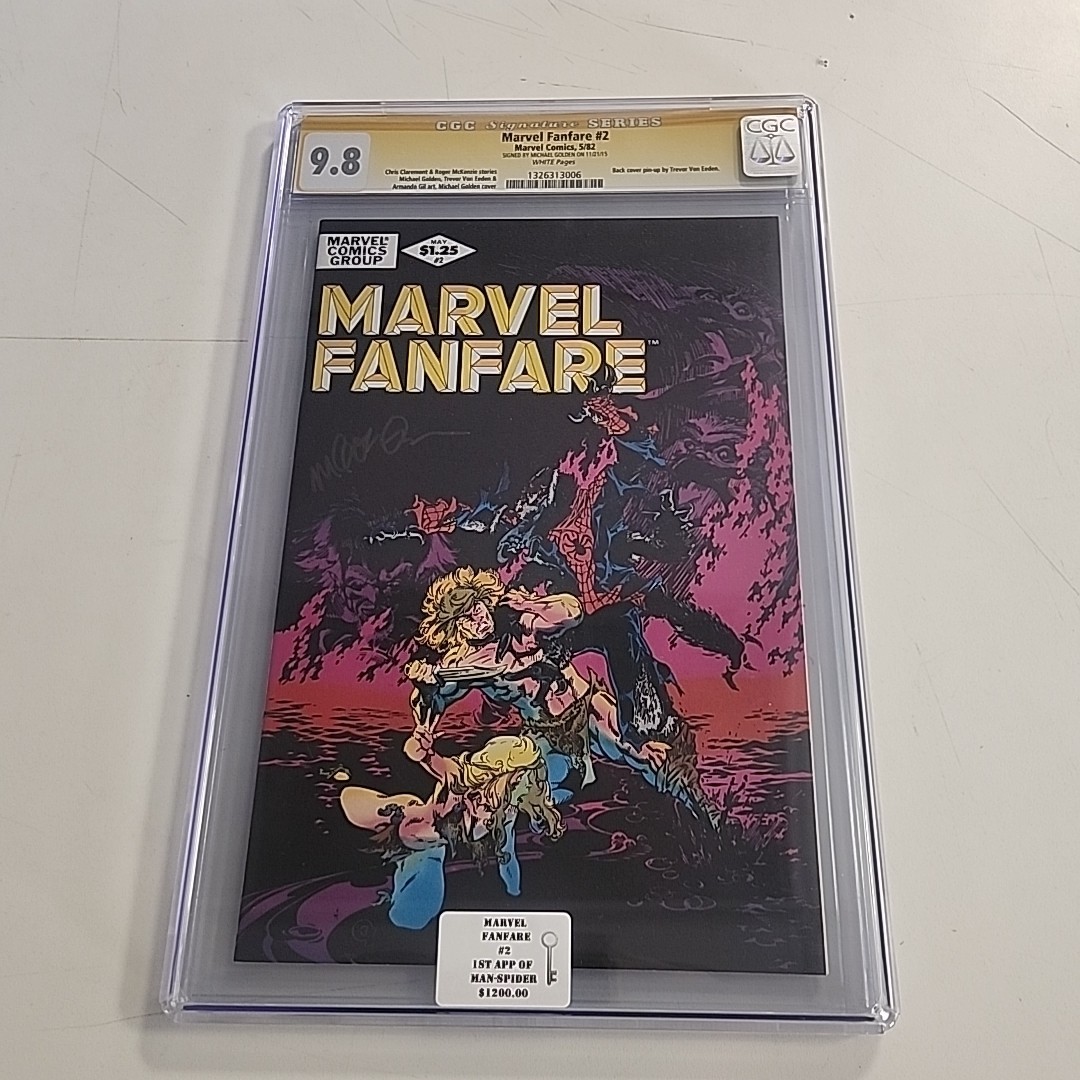 Marvel Fanfare #2 CGC 9.8 Signature Series Michael Golden Signed \'82 White Pages Marvel Fanfare #2 CGC 9.8 Signature Series Michael Golden Signed \'82 White Pages